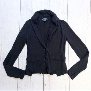 Armani Exchange black long sleeve layering top shirt XS extra small v-neck